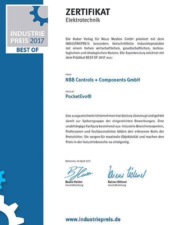 NBB Controls + Components GmbH Industriepreis 2017